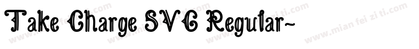 Take Charge SVG Regular字体转换